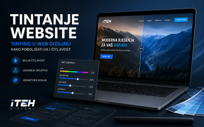 Tintanje (website tinting) u web dizajnu: kako poboljšati UX i čitljivost