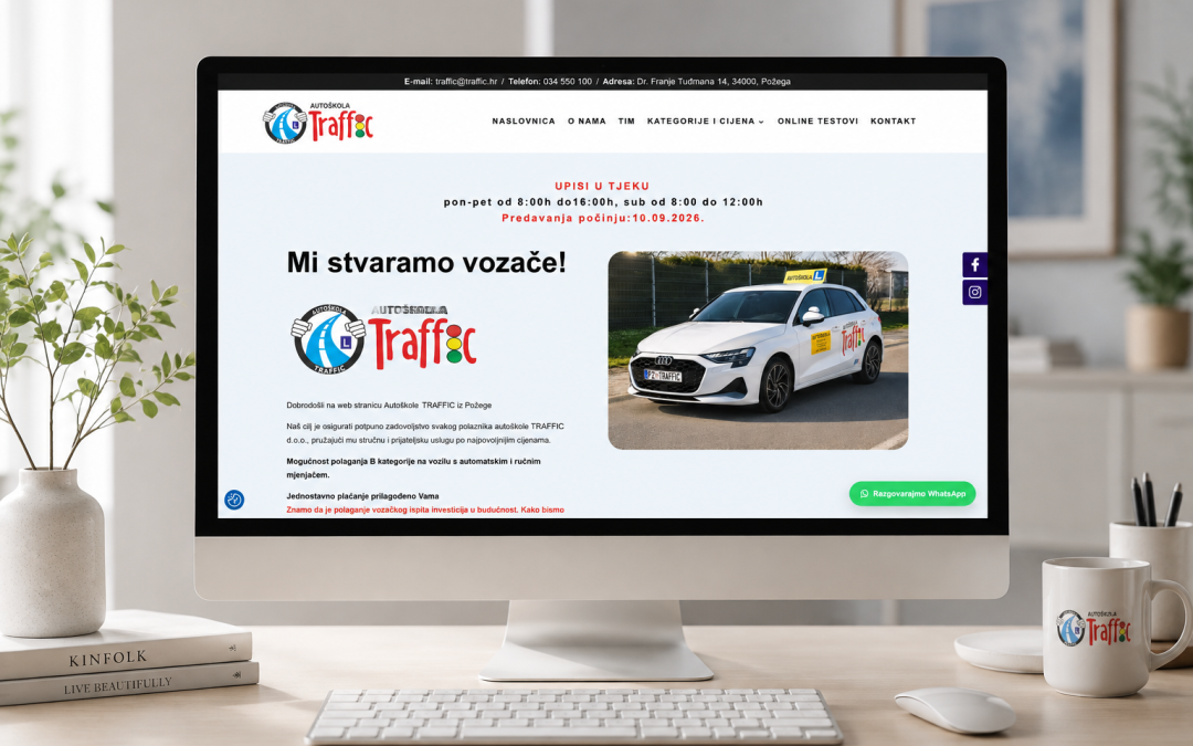 Projekt nove prezentacijske stranice za autoškolu