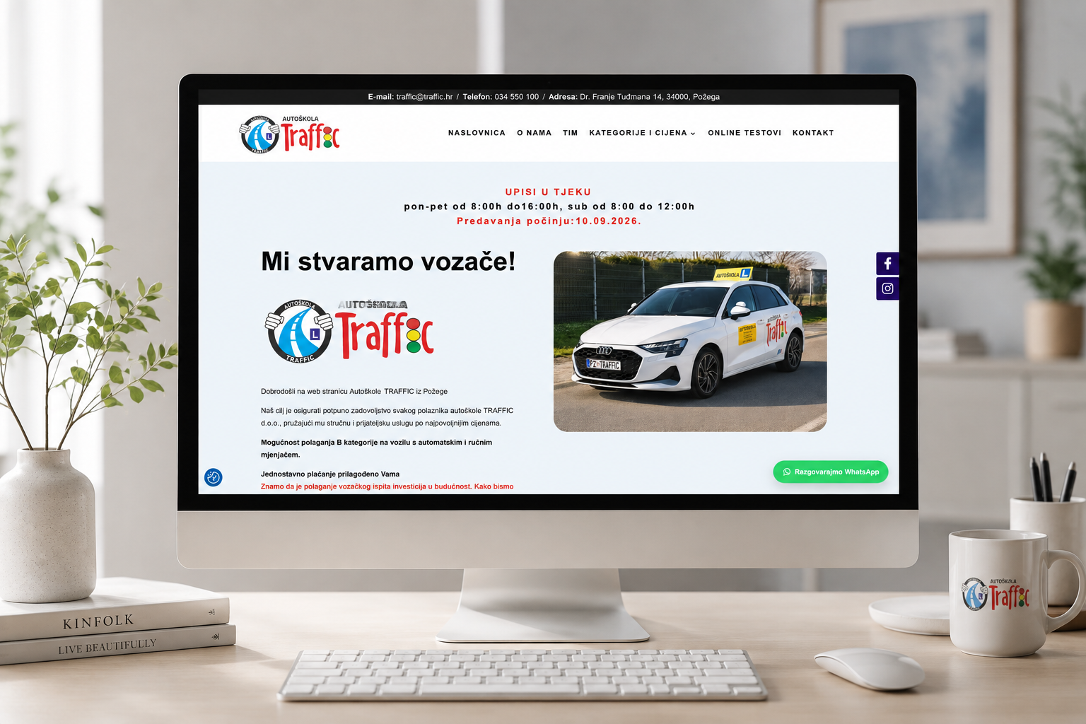Projekt nove prezentacijske stranice za autoškolu