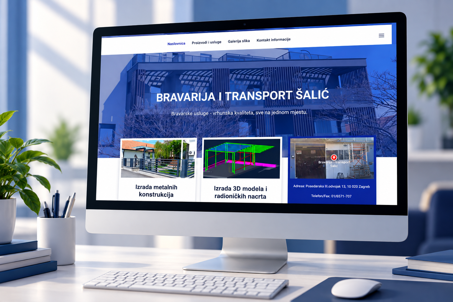 Web projekt oblikovan prema viziji klijenta
