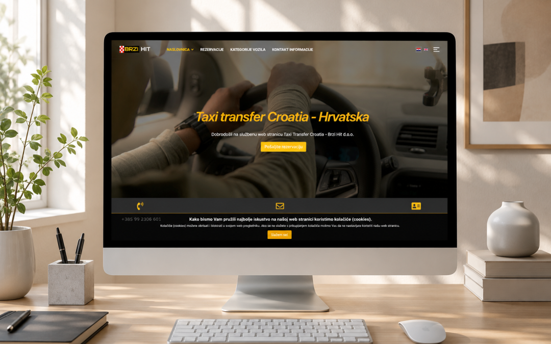 Izrada višejezične web stranice za taxi i transfer usluge
