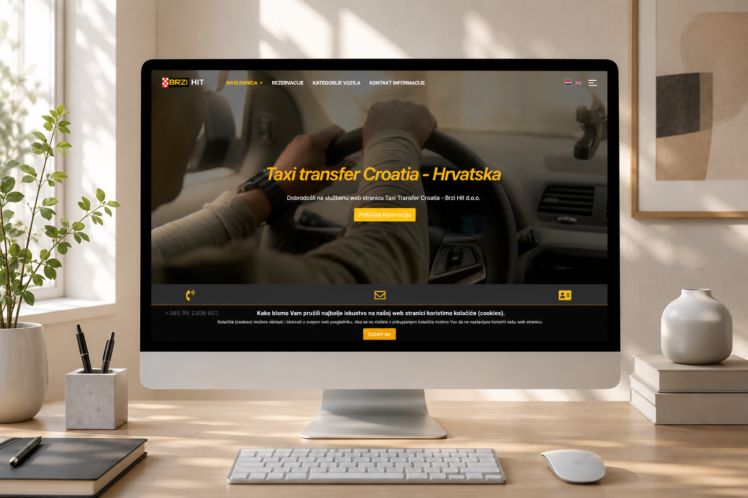Izrada višejezične web stranice za taxi i transfer usluge